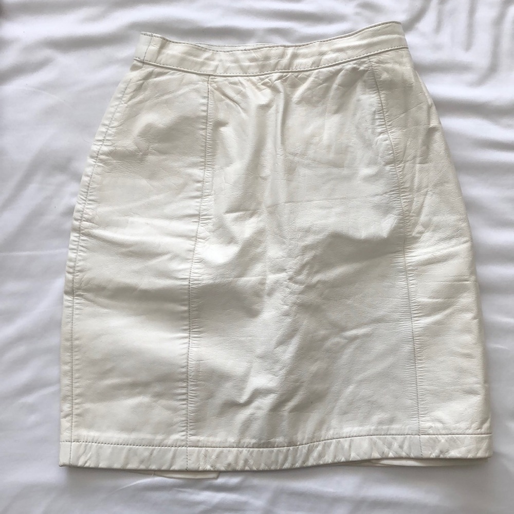 Vintage 80s Leather Skirt
